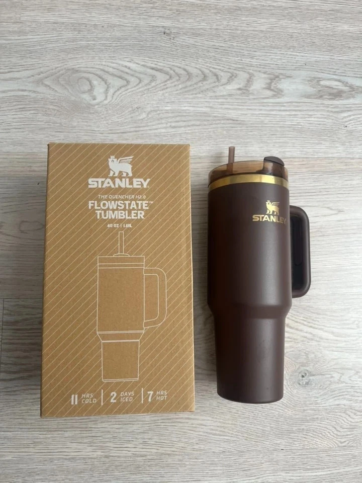 Stanley Chocolate Gold Quencher 40oz Tumbler Flowstate H2.0 Factory Sealed thumbnail 5